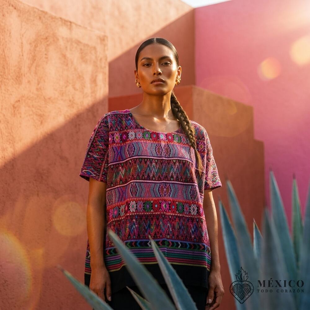 Vintage Traditional Guatemalan Huipil – Hand woven S-1XL